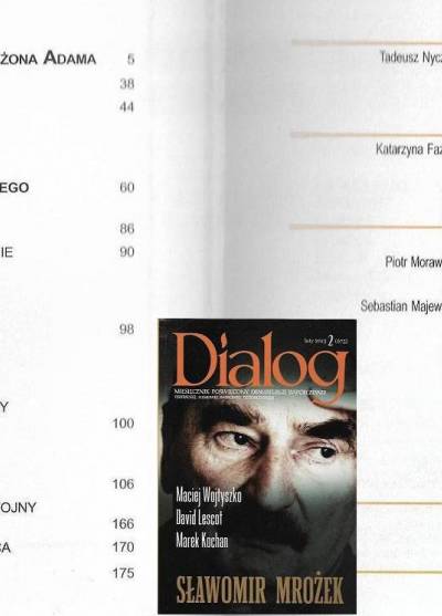 Dialog. Miesięcznik poświęcony dramaturgii współczesnej. Nr 2 (675) 2013: Sławomir Mrożek