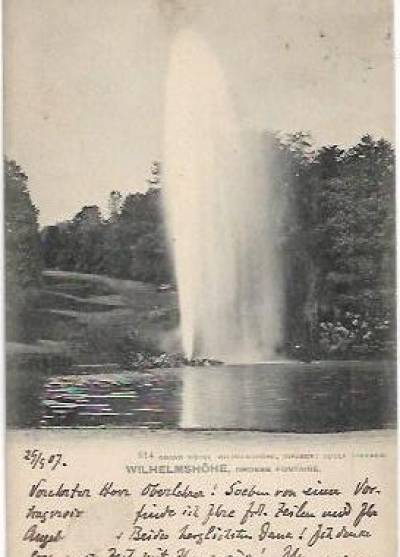 Wilhelmshohe, grosse Fontaine (1907)